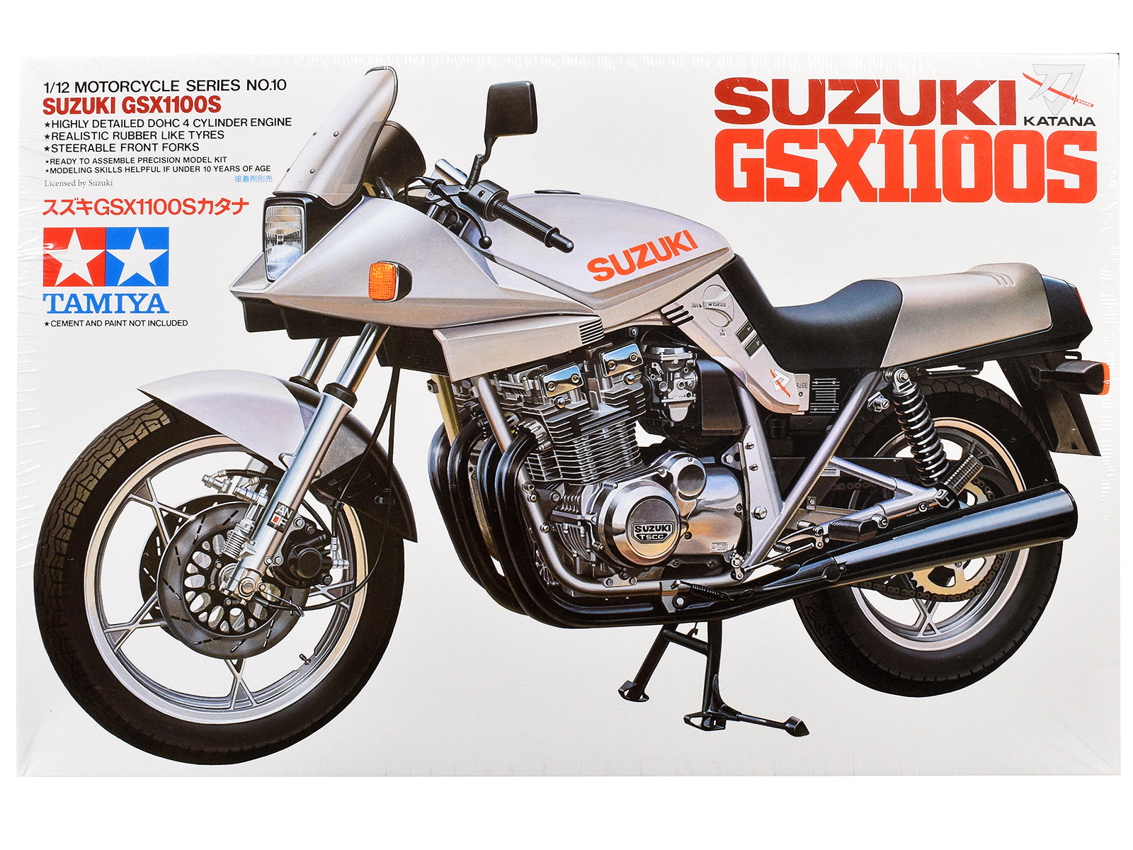 Model Kit Suzuki GSX1100S Katana Motorcycle 1/12 Scale Model by Tamiya