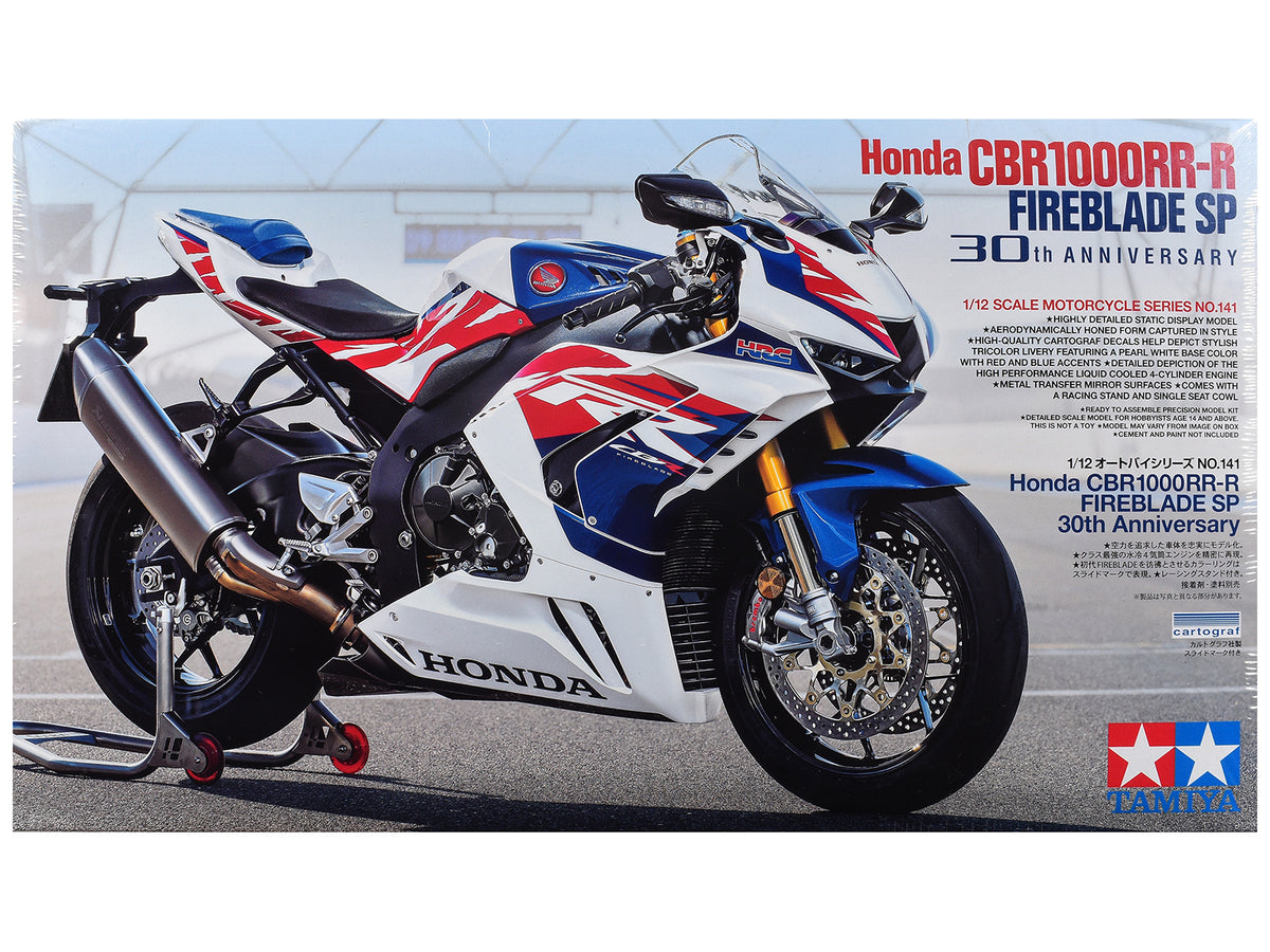 Model Kit Honda CBR1000RR-R Fireblade SP "30th Anniversary" Motorcycle 1/12 Scale Model by Tamiya