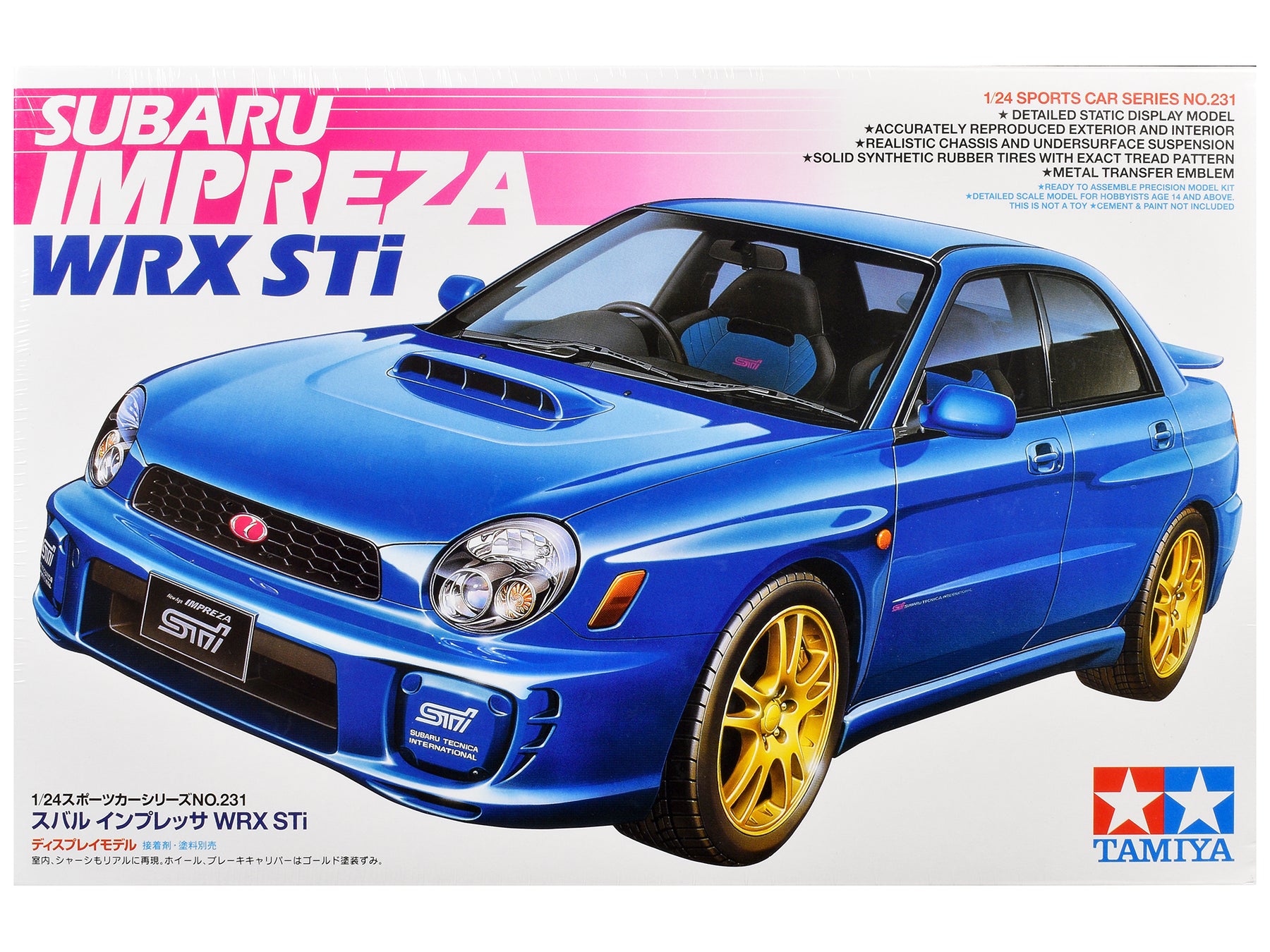 Model Kit Subaru Impreza WRX STi 1/24 Scale Model by Tamiya