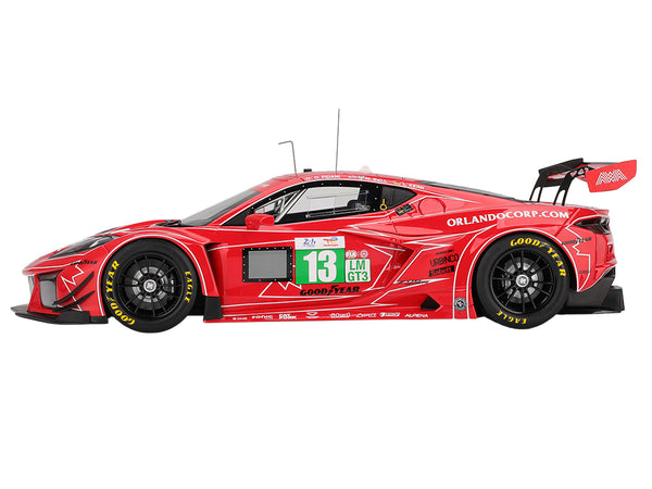 Chevrolet Corvette Z06 GT3.R #13 Matt Bell - Orey Fidani - Lars Kern "AWA Racing" "24 Hours of Le Mans" (2025) 1/18 Model Car by Top Speed