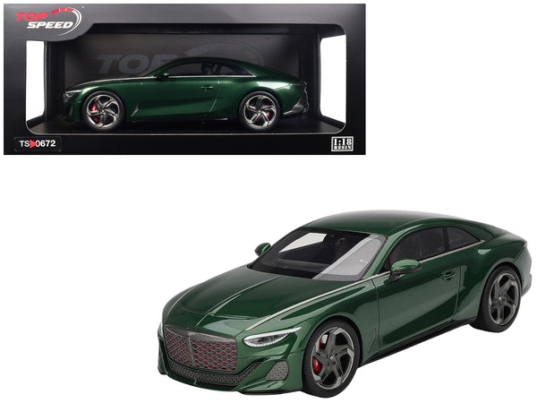 Bentley Batur Scarab Green Metallic 1/18 Model Car by Top Speed
