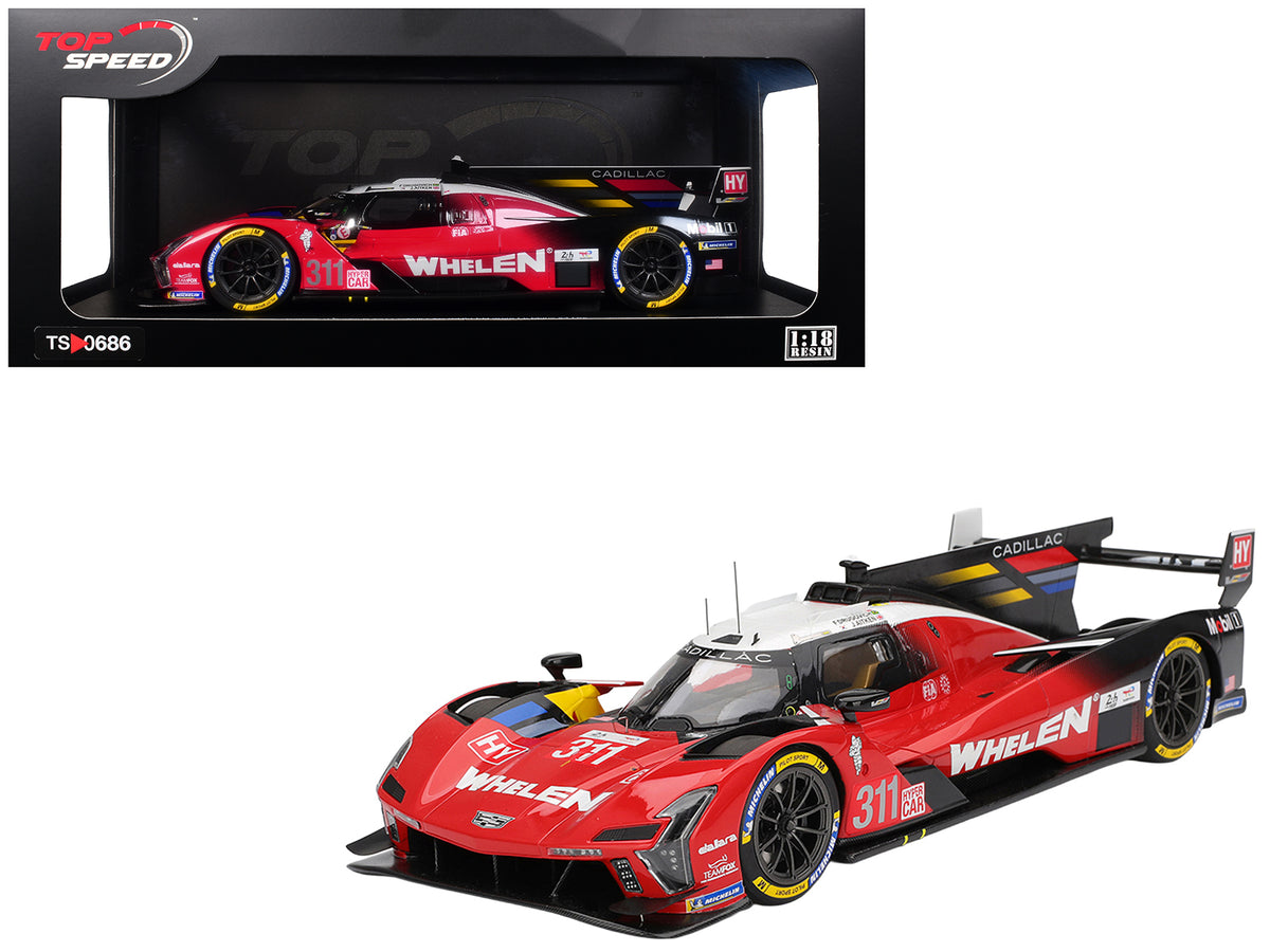 Cadillac V-Series.R #311 Jack Aitken - Felipe Drugovich - Frederik Vesti "Cadillac Whelen" FIA WEC "24 Hours of Le Mans" (2025) 1/18 Model Car by Top Speed