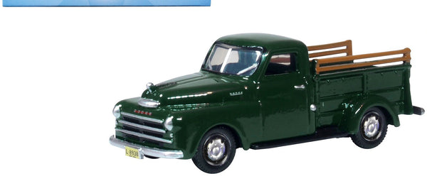 1948 Dodge B-1B Pickup Truck Dark Green 1/87 (HO) Scale Diecast Model Car by Oxf