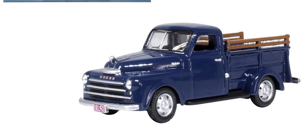 1948 Dodge B-1B Pickup Truck Waterway Blue 1/87 (HO) Scale Diecast Model Car by 