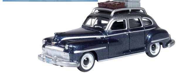 1946 DeSoto Suburban with Roof Rack and Luggage Butterfly Blue Metallic with Cry