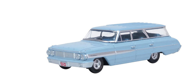 1964 Ford Country Sedan Skylight Blue 1/87 (HO) Scale Diecast Model Car by Oxfor