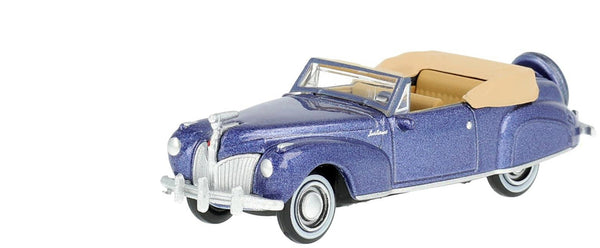 1941 Lincoln Continental Convertible Darian Blue Metallic with Tan Interior 1/87