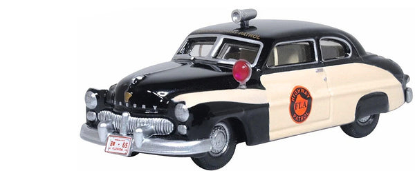 1949 Mercury Monarch Police Black and White "Florida Highway Patrol" 1/87 (HO) S