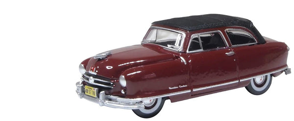 1950 Nash Rambler Custom Landau Convertible (Closed) Sunset Maroon with Black To