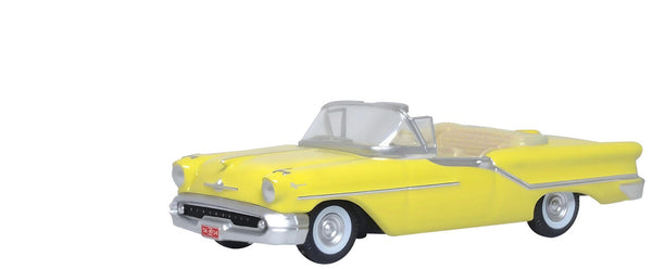1957 Oldsmobile 88 Convertible Coronado Yellow 1/87 (HO) Scale Diecast Model Car
