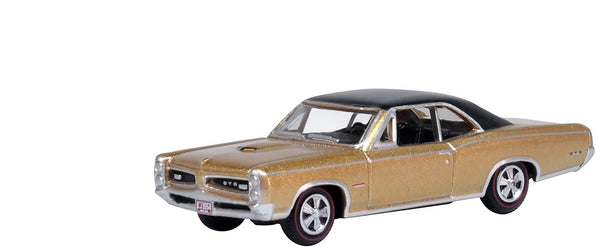 1966 Pontiac GTO Martinique Bronze Metallic with Black Top 1/87 (HO) Scale Dieca
