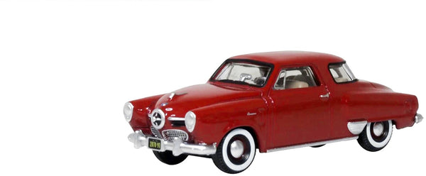 1950 Studebaker Champion Starlight Coupe Commanche Red 1/87 (HO) Scale Diecast M