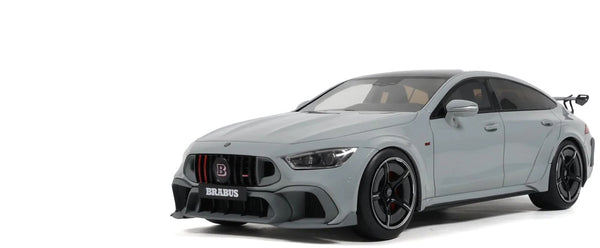 2024 Brabus Rocket 1000 Nardo Gray with Black Top 1/18 Model Car by GT Spirit