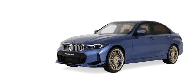 2024 BMW Alpina B3 GT Saloon Blue Metallic 1/18 Model Car by GT Spirit