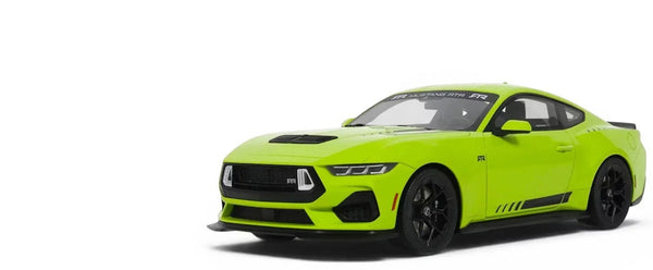 2025 Ford Mustang RTR Spec-3 Lime Green 1/18 Model Car by GT Spirit