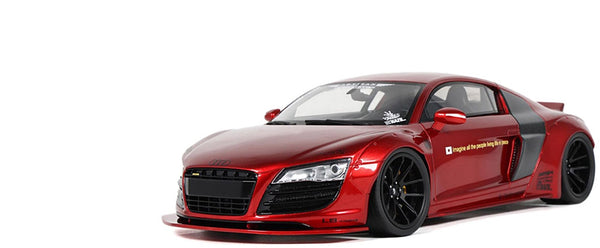 2022 Audi R8 "LB Works" Red Metallic 1/18 Model Car by GT Spirit
