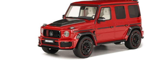 2022 Brabus 900 Rocket Edition Red with Carbon Hood 1/18 Model Car by GT Spirit
