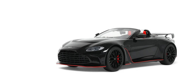 2023 Aston Martin V12 Vantage Roadster Onyx Black 1/18 Model Car by GT Spirit