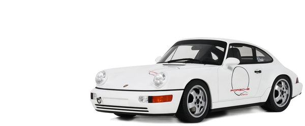 1992 Porsche 911 (964) "Carrera Cup - USA Edition" White 1/18 Model Car by GT Sp
