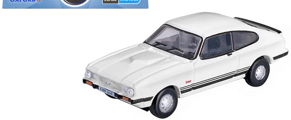 Ford Capri Mk3 RHD (Right Hand Drive) Diamond White with Black Stripes 1/148 (N)