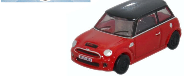 Mini Cooper S RHD (Right Hand Drive) Chili Red with Black Top 1/148 (N) Scale Di