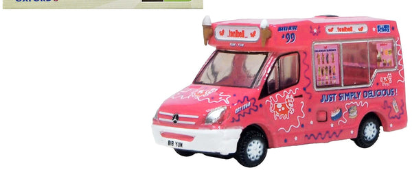Whitby Mondial Ice Cream Van "Tonibell" Pink with Graphics 1/76 (OO) Scale Dieca